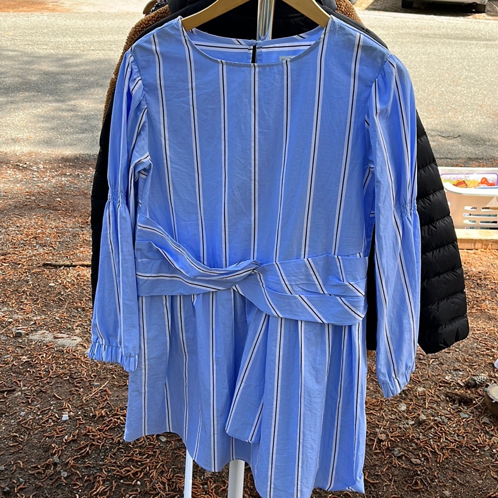 Zara dress pinstriped